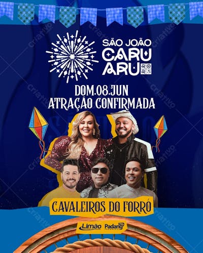 Atração Confirmada 08Jun São João de Caruaru - Cavaleiros do Forró