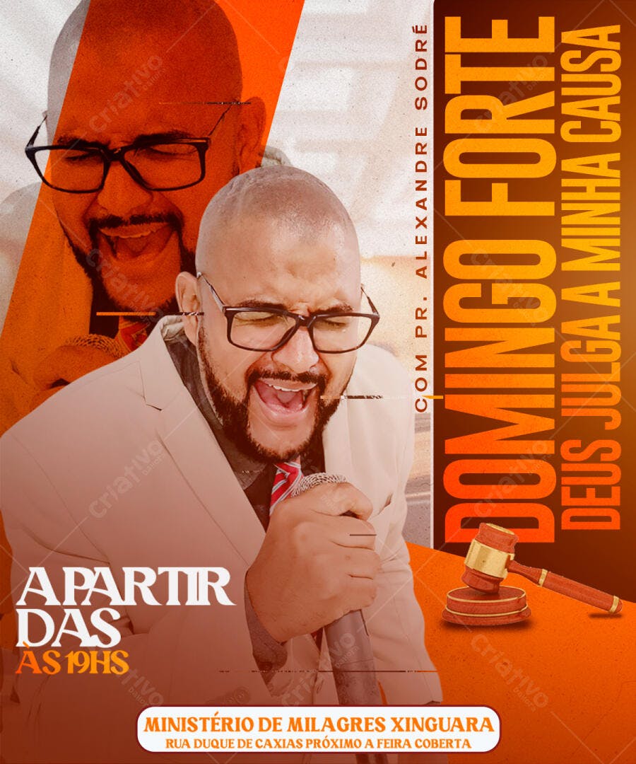 Flyer Evento Gospel PSD Editável