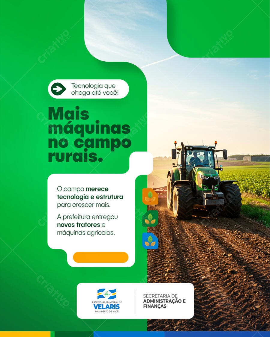 Flyer Agricultura Moderna PSD Editável