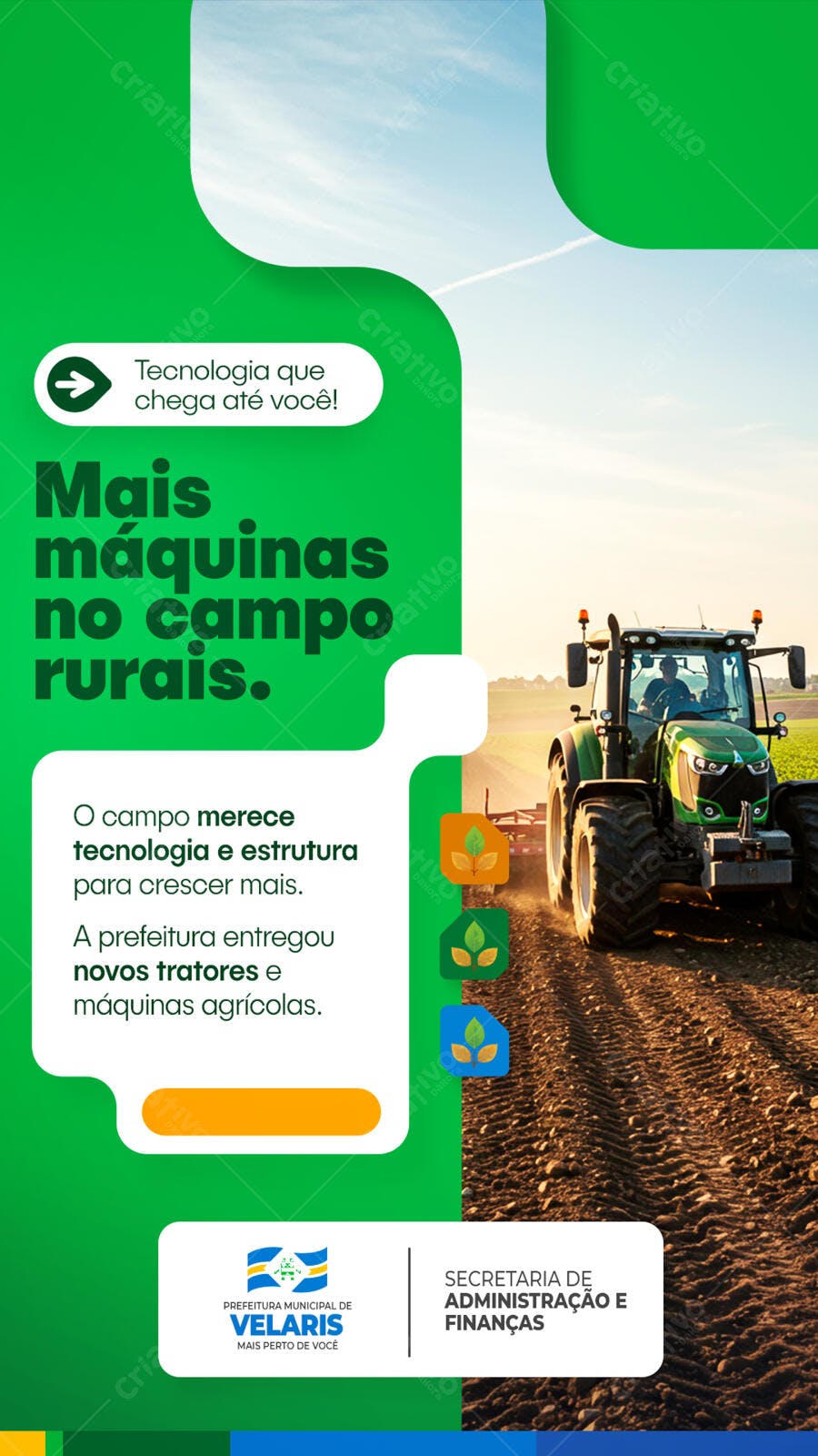 Flyer Agricultura Moderna PSD Editável