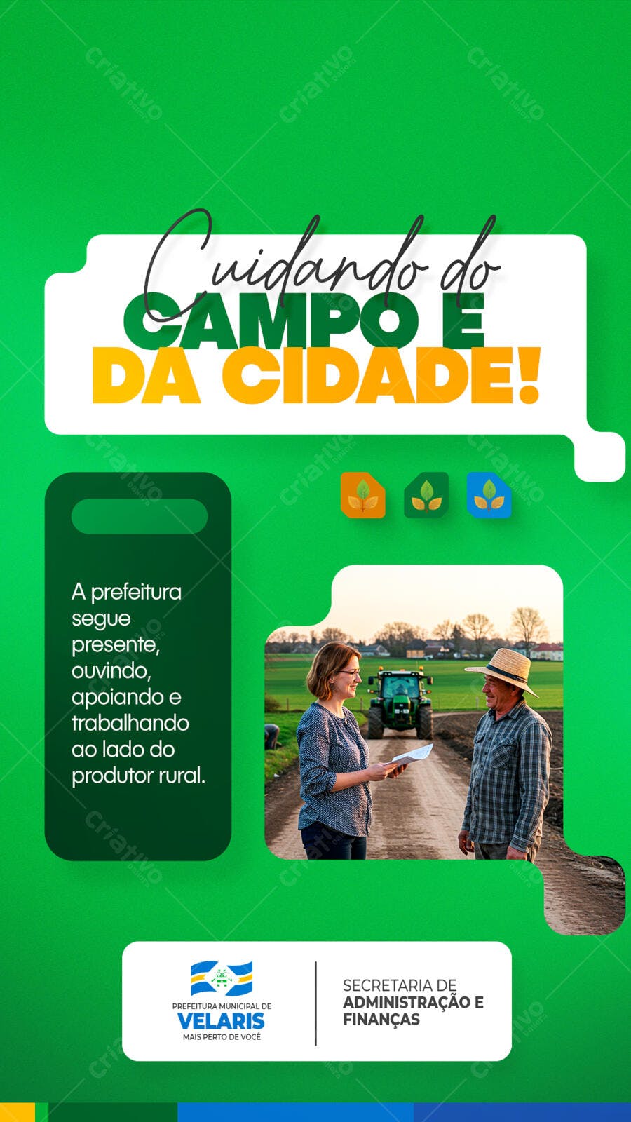 Flyer Agricultura Familiar PSD Editável