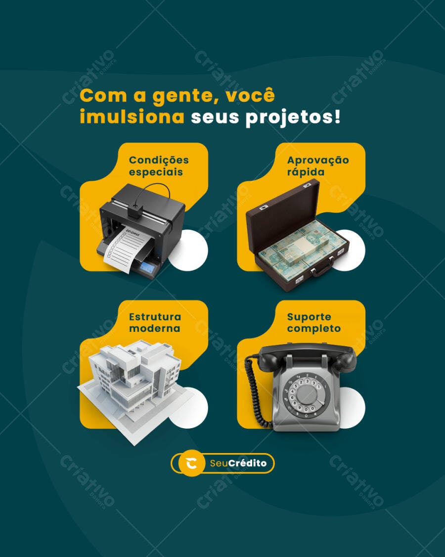 Postagem para Redes Sociais SeuCrédito PSD Editável