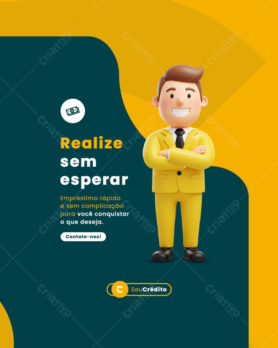 Banner Empréstimo Rápido PSD Editável