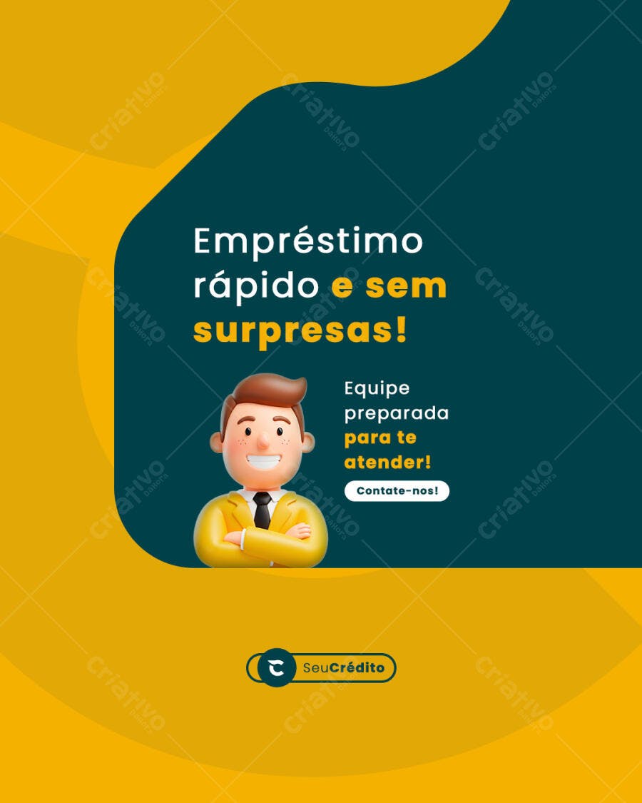 Post para Redes Sociais Empréstimo PSD Editável