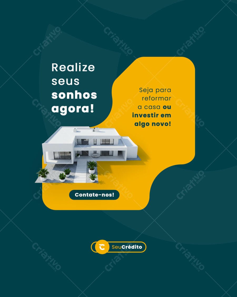 Postagem para Redes Sociais Imobiliária PSD Editável