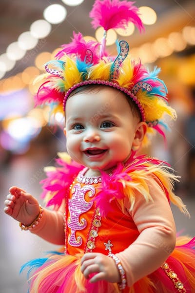 BEBÊ CRIANÇA FANTASIADO COM FANTASIA DE CARNAVAL (3)