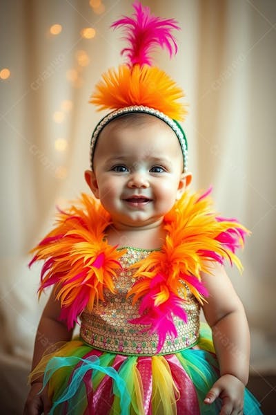 BEBÊ CRIANÇA FANTASIADO COM FANTASIA DE CARNAVAL (5)