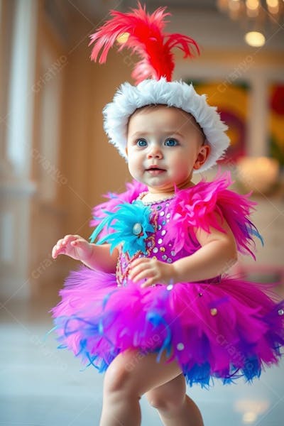 BEBÊ CRIANÇA FANTASIADO COM FANTASIA DE CARNAVAL (8)