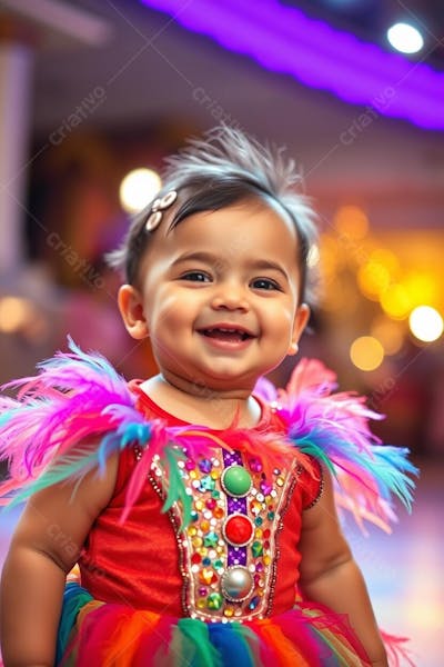 BEBÊ CRIANÇA FANTASIADO COM FANTASIA DE CARNAVAL (22)