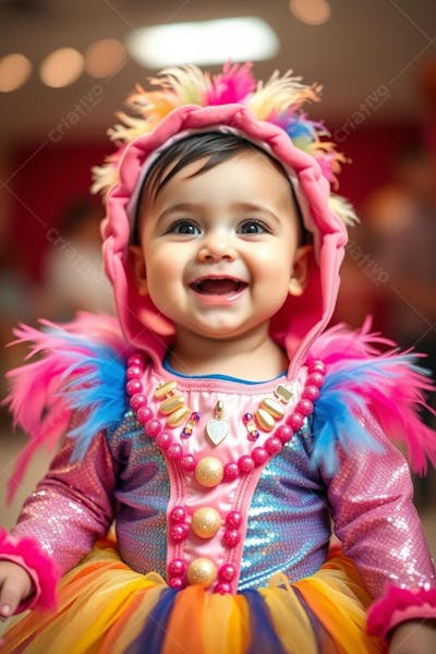 BEBÊ CRIANÇA FANTASIADO COM FANTASIA DE CARNAVAL (23)
