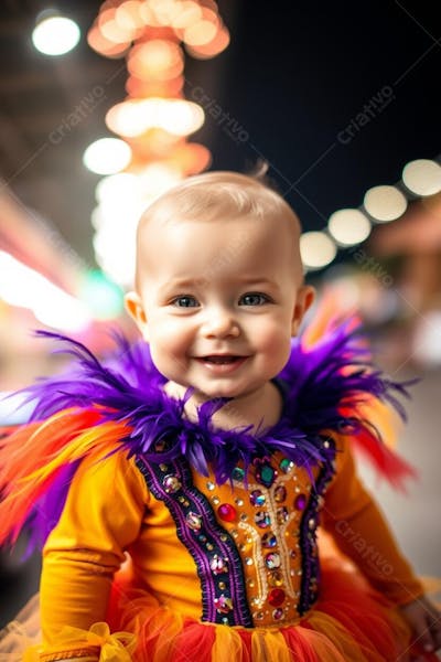 BEBÊ CRIANÇA FANTASIADO COM FANTASIA DE CARNAVAL (35)