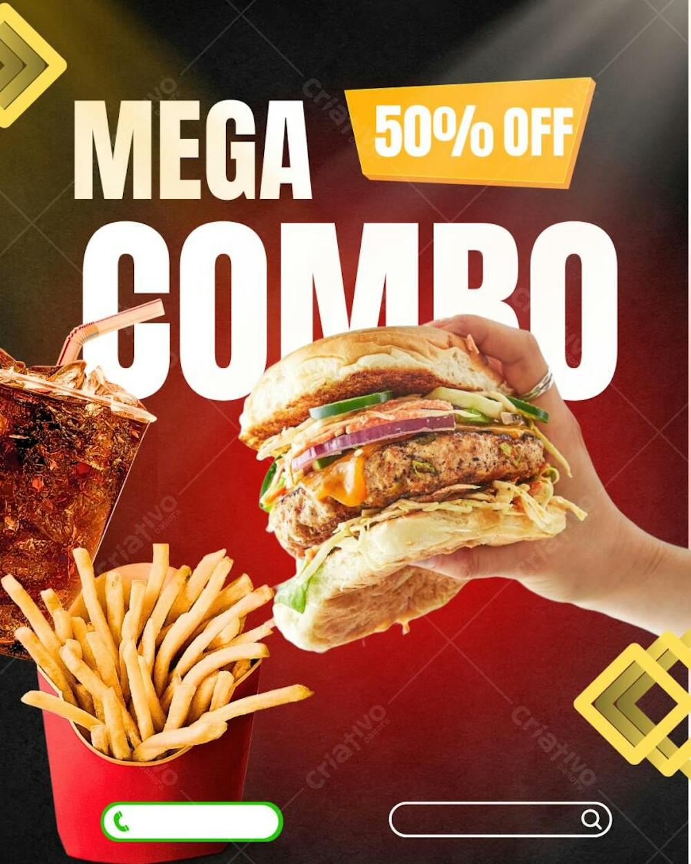 Mega Combo 50% OFF Editável no Canva