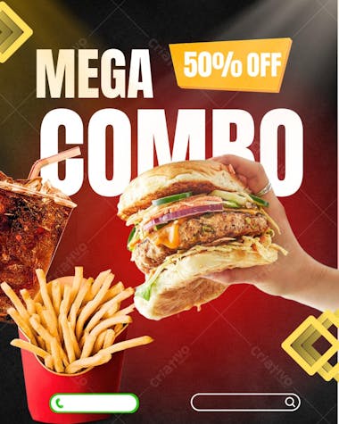 Mega Combo 50% OFF Editável no Canva