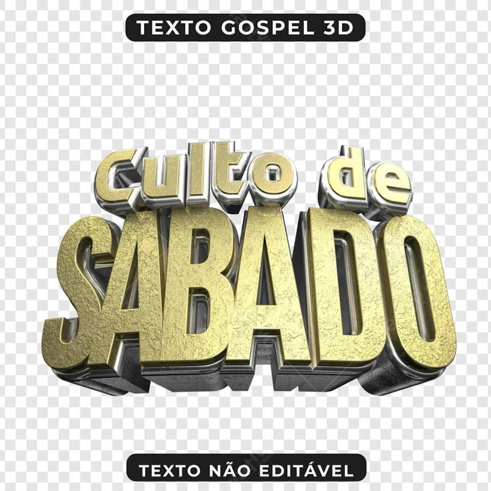 PSD FLYER CULTO DE SÁBADO 3D