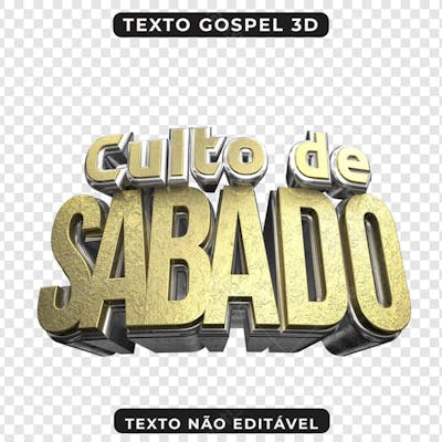 PSD FLYER CULTO DE SÁBADO 3D