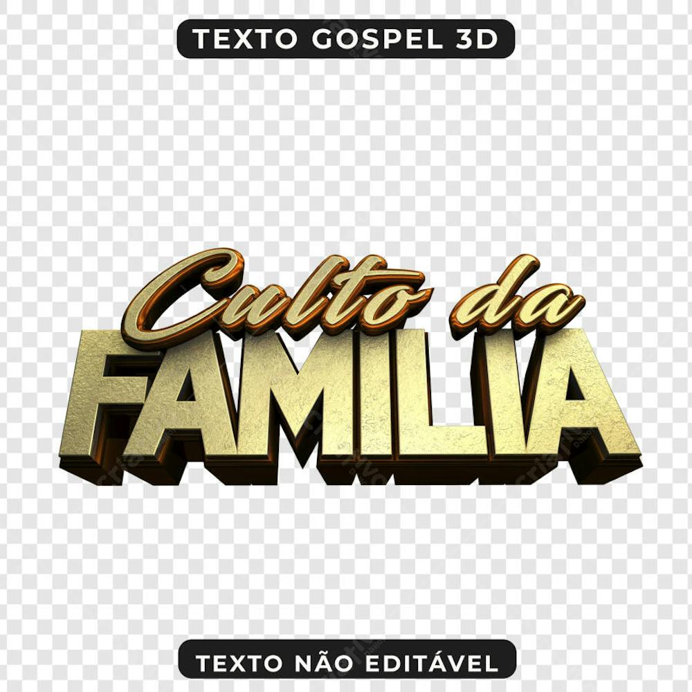 PSD CULTO DA FAMÍLIA 3D