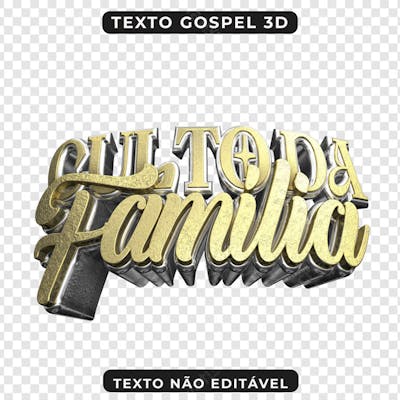 PSD CULTO DA FAMÍLIA 3D
