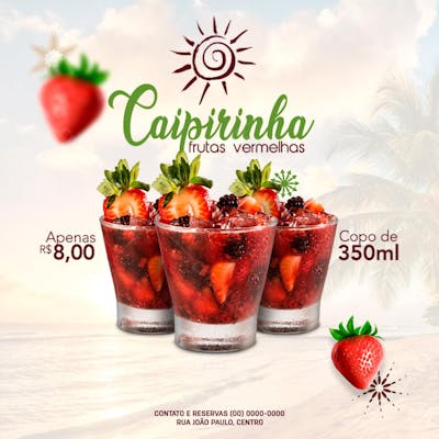 PSD - FLYER CAIPIRINHA