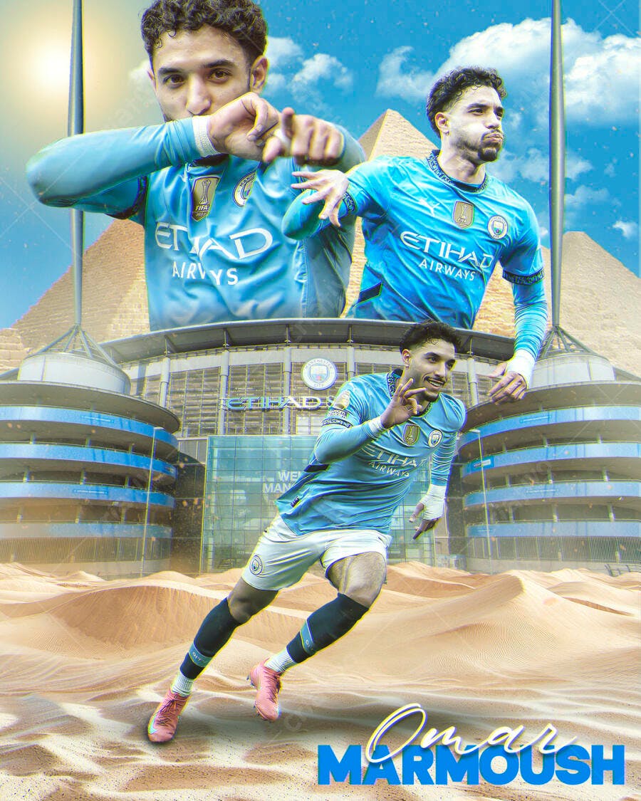 Poster jogador de futebol PSD Editável