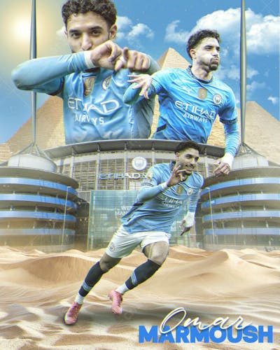 Feed Post Futebol Omar Marmoush Social Media