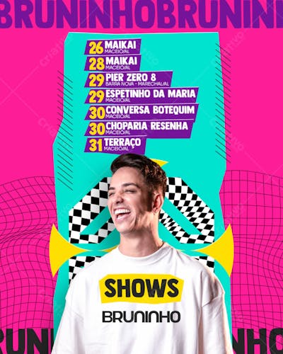 Agenda da Semana - Bruninho