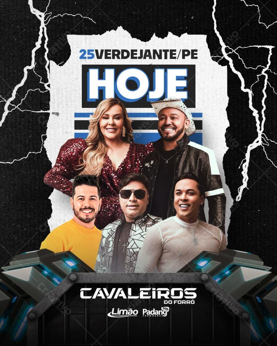 Flyer Cavaleiros do Forró PSD Editável