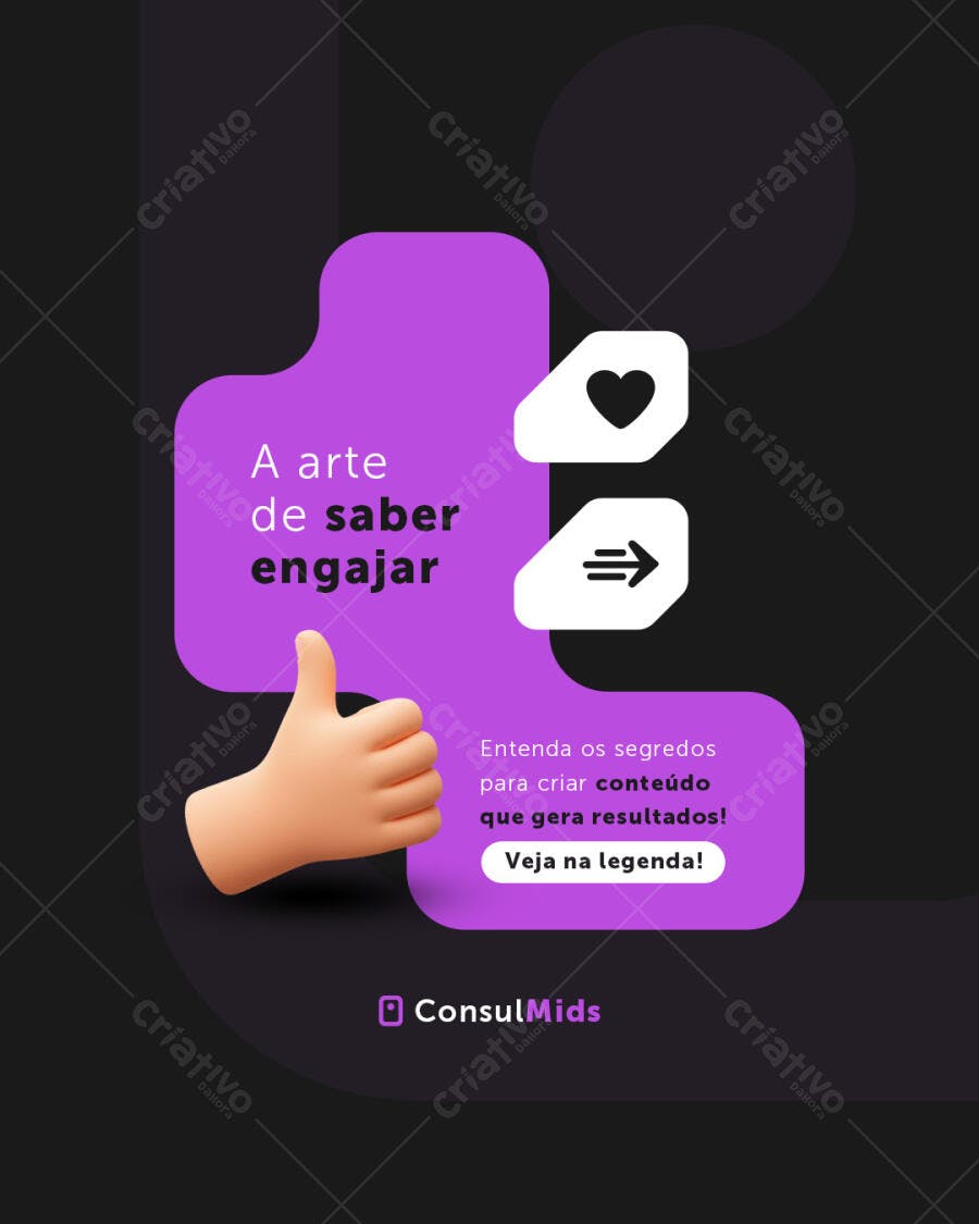 Post de Mídias Sociais PSD Editável