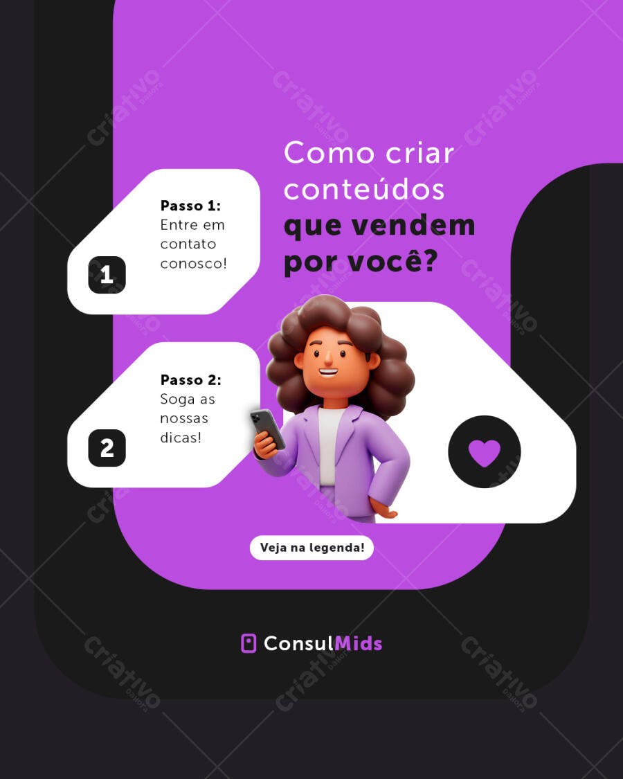 Postagem Instagram para Negócios PSD Editável