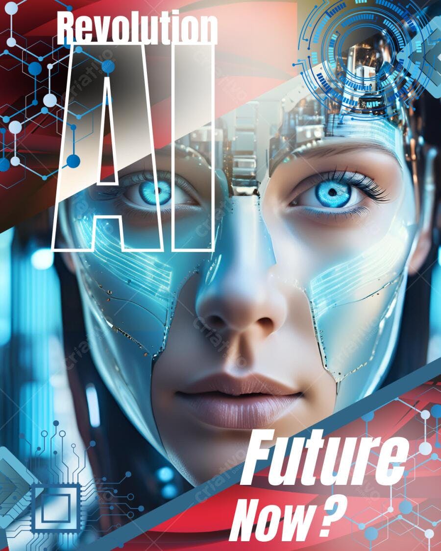 Template de Apresentação IA e Futuro com Design Moderno Editável no Canva