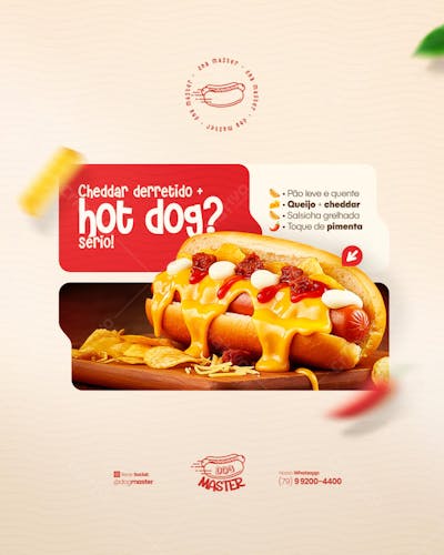 Hot Dog Cardápio Lanche Cachorro quente promoção Hamburgueria Lanchonete PSD (11)