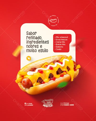 Hot Dog Cardápio Lanche Cachorro quente promoção Hamburgueria Lanchonete PSD (18)