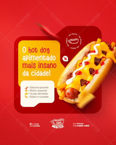 Hot Dog Cardápio Lanche Cachorro quente promoção Hamburgueria Lanchonete PSD (17)