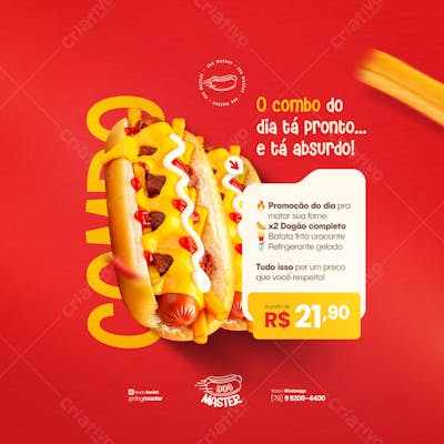 Hot Dog Cardápio Lanche Cachorro quente promoção Hamburgueria Lanchonete PSD (26)