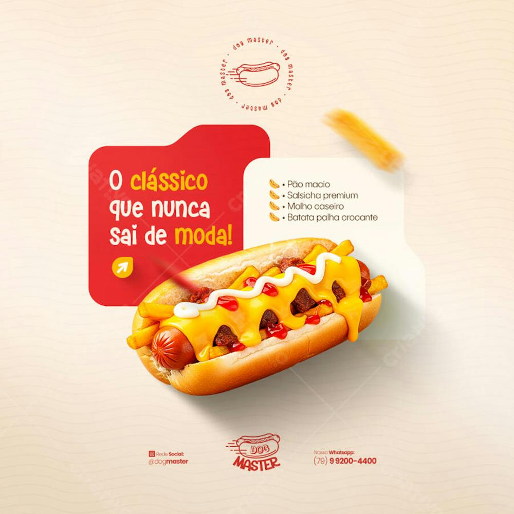 Hot Dog Cardápio Lanche Cachorro quente promoção Hamburgueria Lanchonete PSD (25)