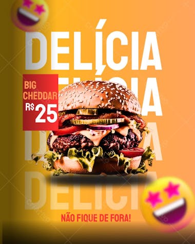 O inesquecível big cheddar 
