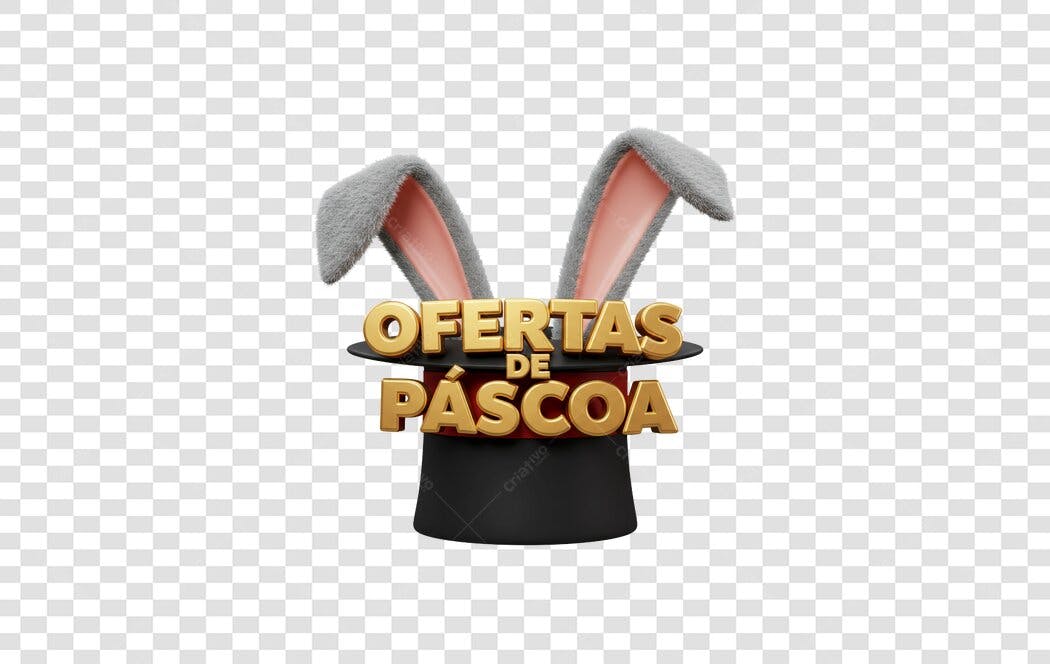 Banner Páscoa Ofertas PNG com fundo transparente