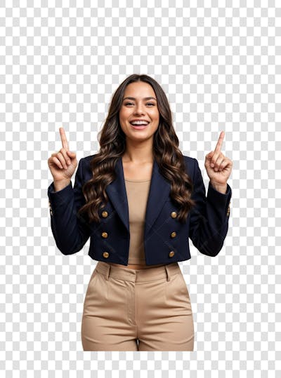 Mulher infoprodutora empoderada feliz PNG TRANSPARENTE (2)