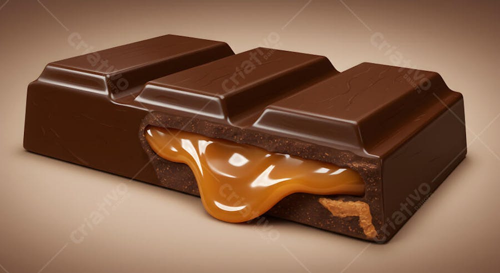 Barra De Chocolate Com Caramelo IA