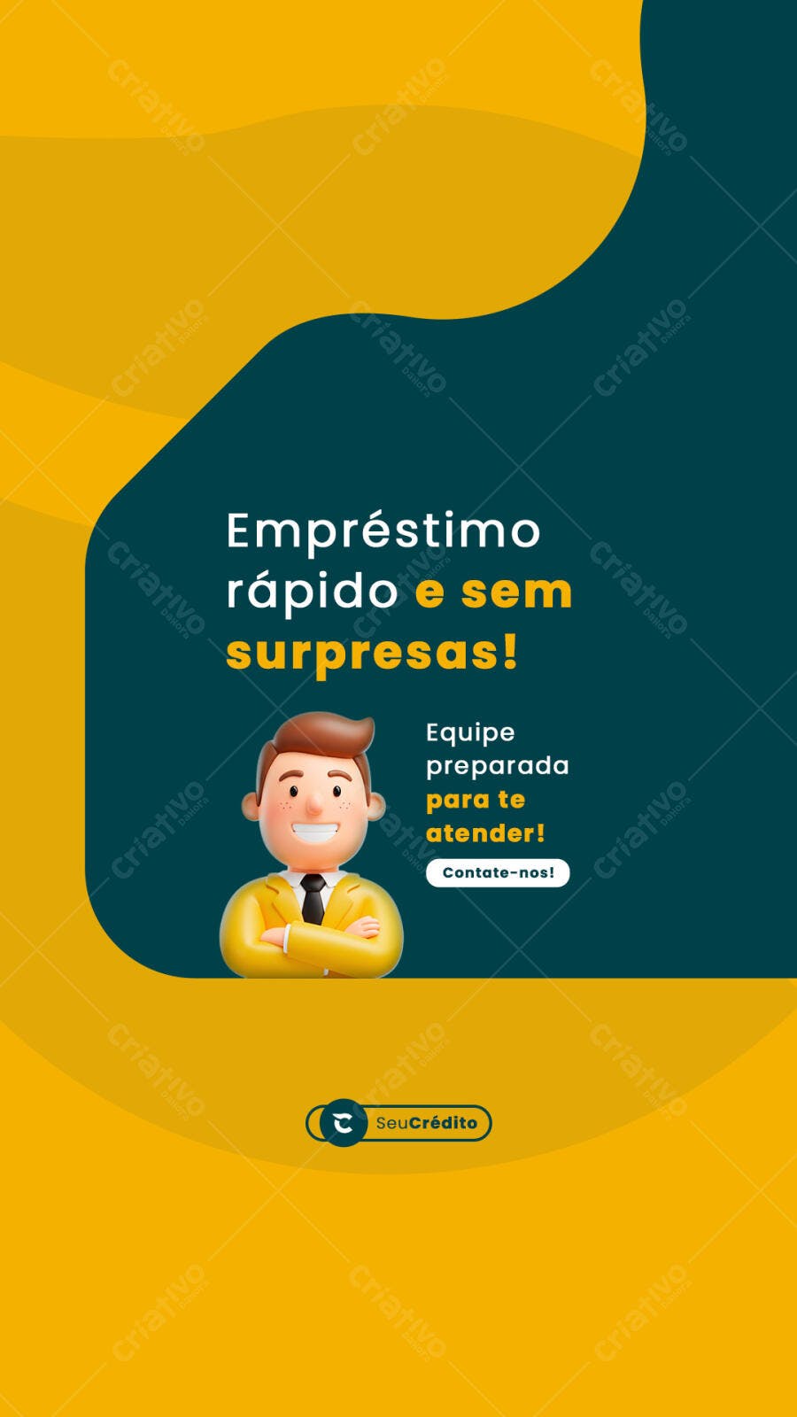 Postagem Mídia Social Empréstimo Rápido PSD Editável