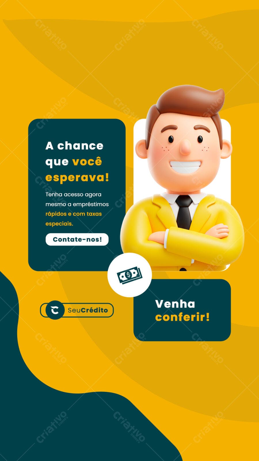 Postagem para Redes Sociais Empréstimo PSD Editável