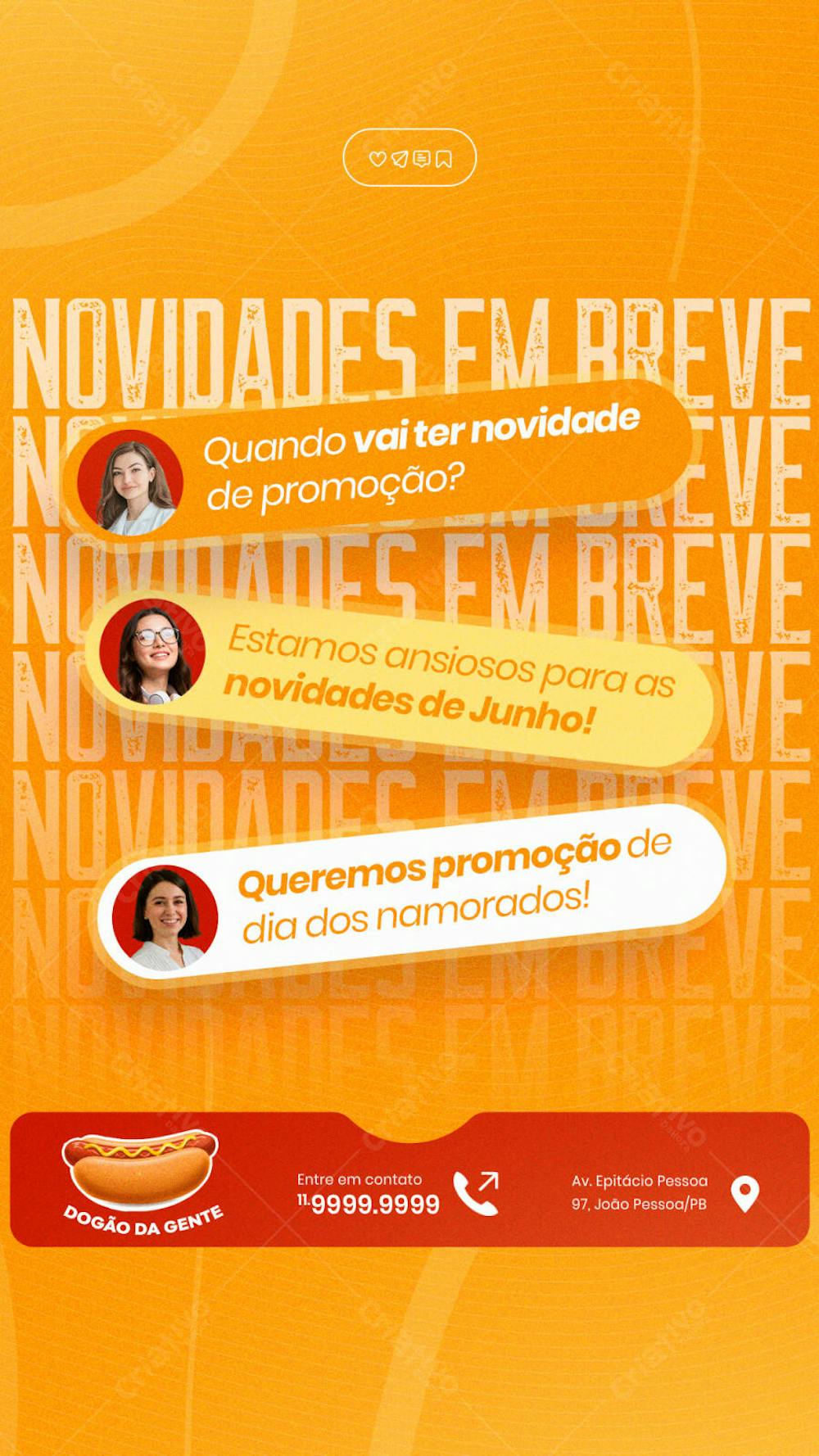 Cachorro Quente Hot Dog Lanche social media sotyr post editável (10)