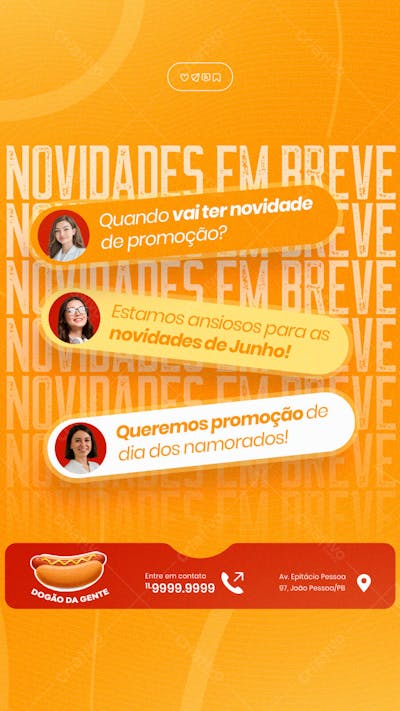 Cachorro Quente Hot Dog Lanche social media sotyr post editável (10)