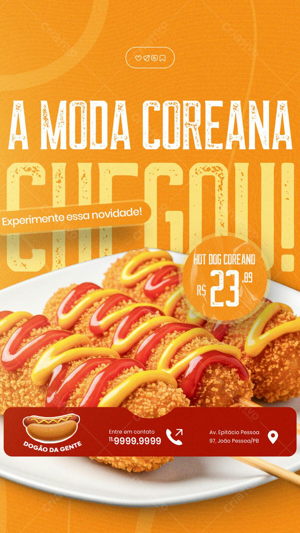 Cachorro Quente Hot Dog Lanche social media sotyr post editável (8)