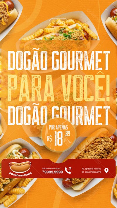 Cachorro Quente Hot Dog Lanche social media sotyr post editável (5)