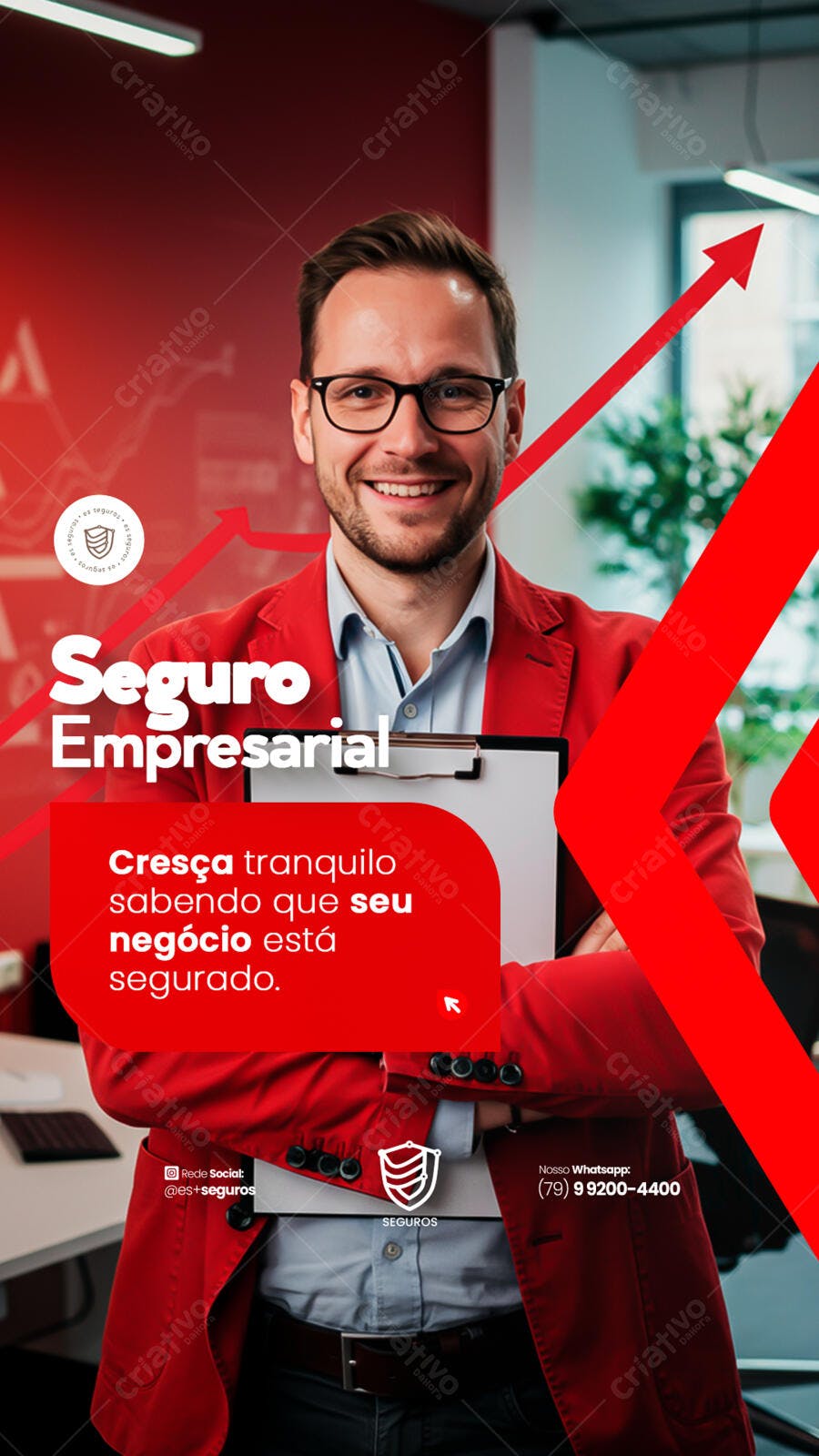 Flyer Seguro Empresarial PSD Editável