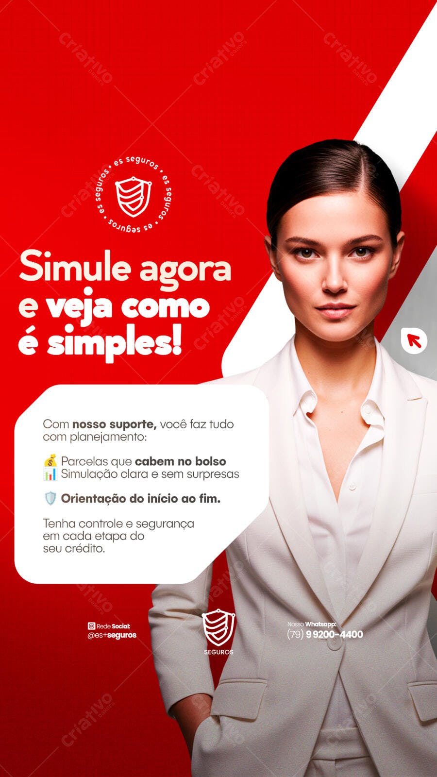 Flyer para Simulação de Seguro PSD Editável
