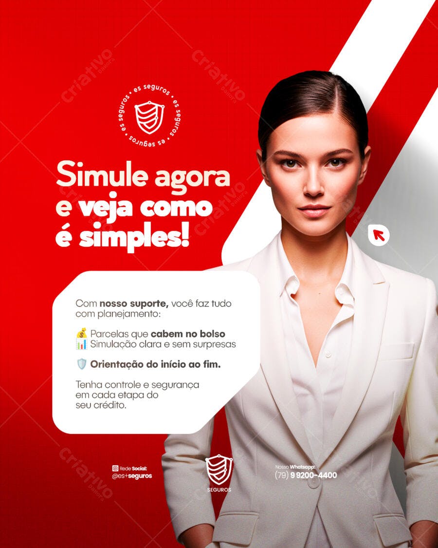 Post de Seguro PSD Editável