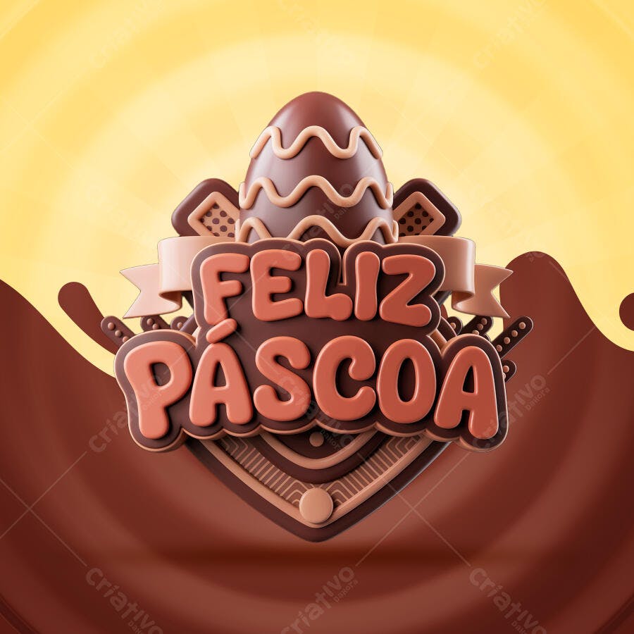 Flyer Páscoa PSD Editável