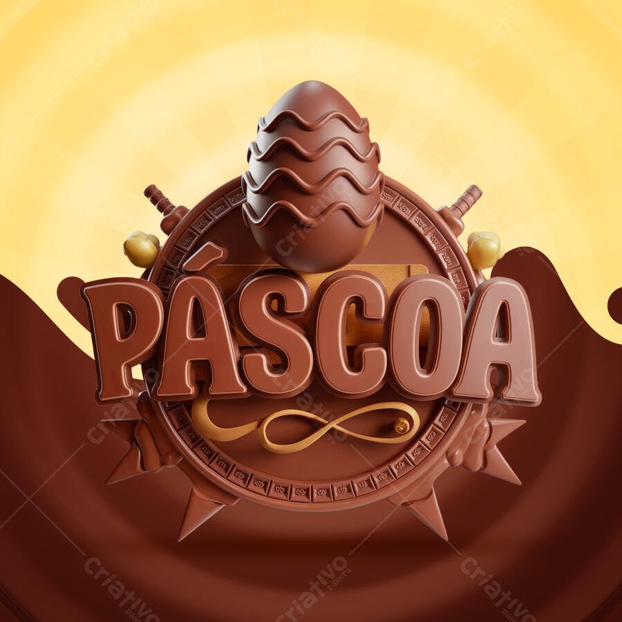 Flyer para Páscoa PSD Editável