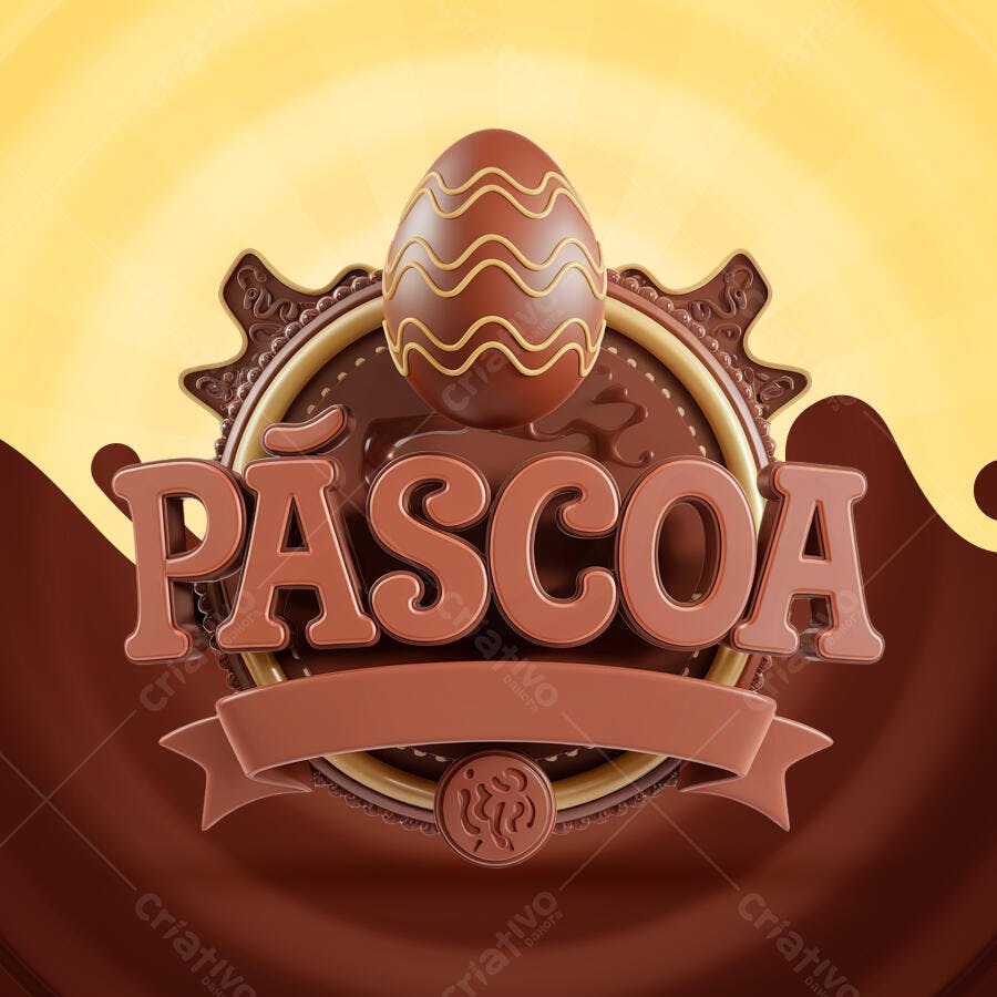 Banner Páscoa PSD Editável